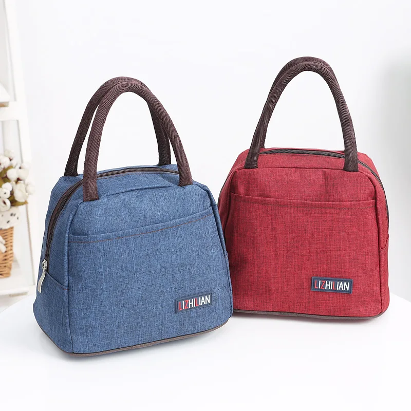 

Handbag office portable casual totes high capacity fashion Lunch Bag Canvas Food Picnic Lunch Bag Kids Lunch Box Bag Tote clutch