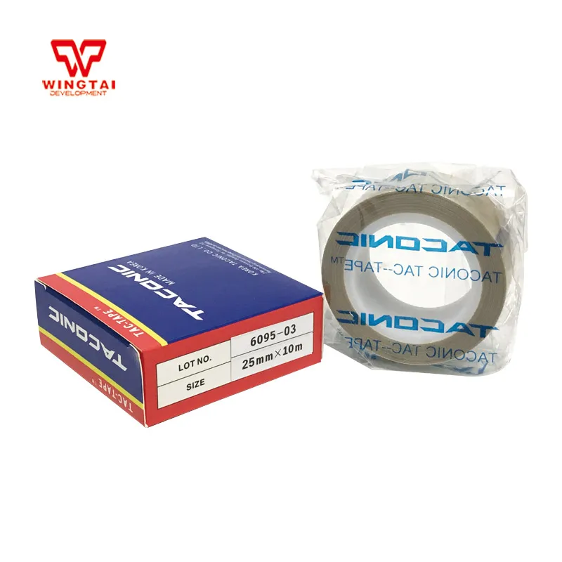 

10 Pcs/Lot PTFE TAPE Taconic 6095-03 T0.13mm*W25mm*L10m Adhesive Cloth Hi-Temp Insulate