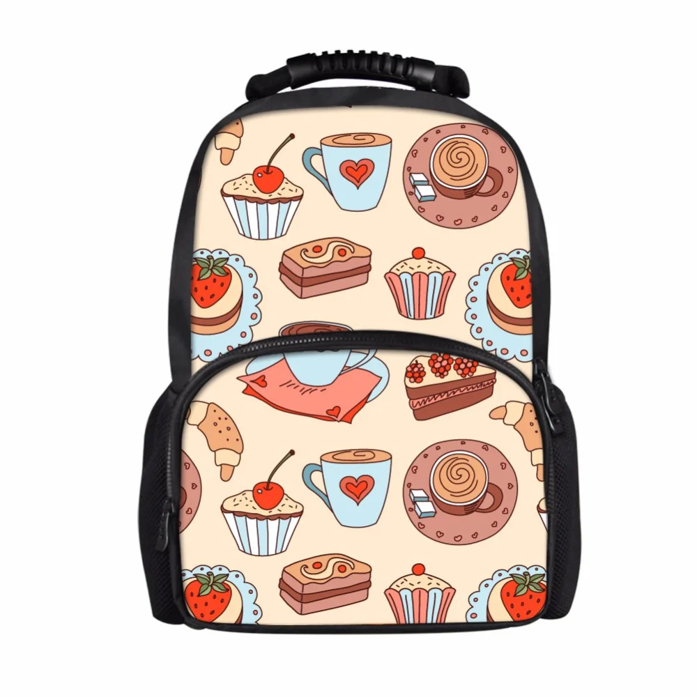 

FORUDESIGNS Cherry Ice-cream Women Backpack 3D Fruit Printed Daypack Large Daily Travel Backpacks Girl College Bags Wholesale
