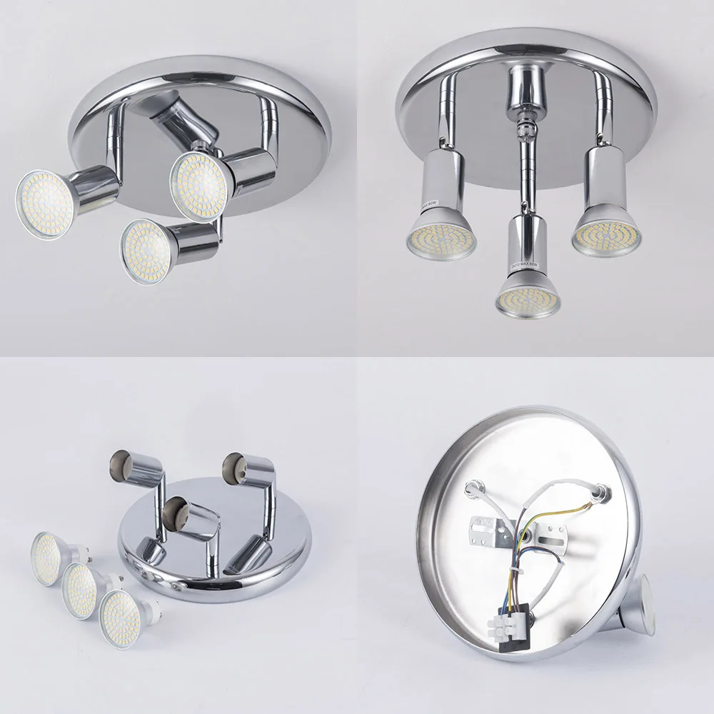  Adjustable led Ceiling light 3 heads rotatable showcase corridor ceiling lamp Modern living room be - 32982072008