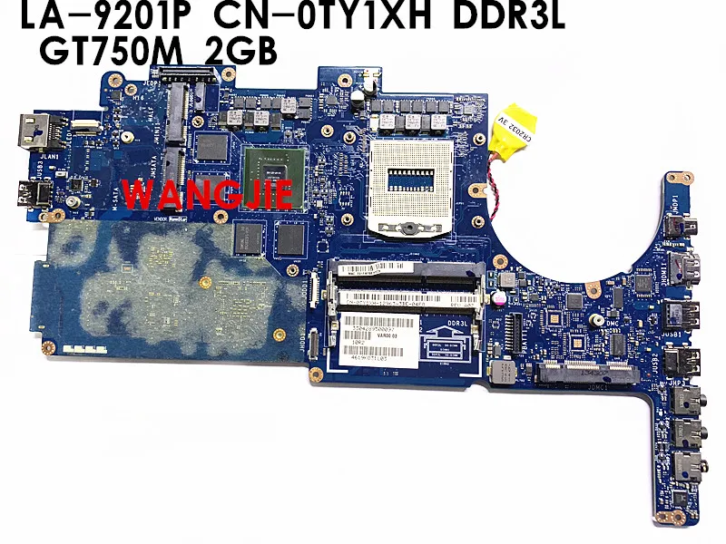

For Dell Alienware M14X R3 laptop Motherboard VAR00 LA-9201P CN-0TY1XH DDR3L GT750M 2GB 100% Fully Tested