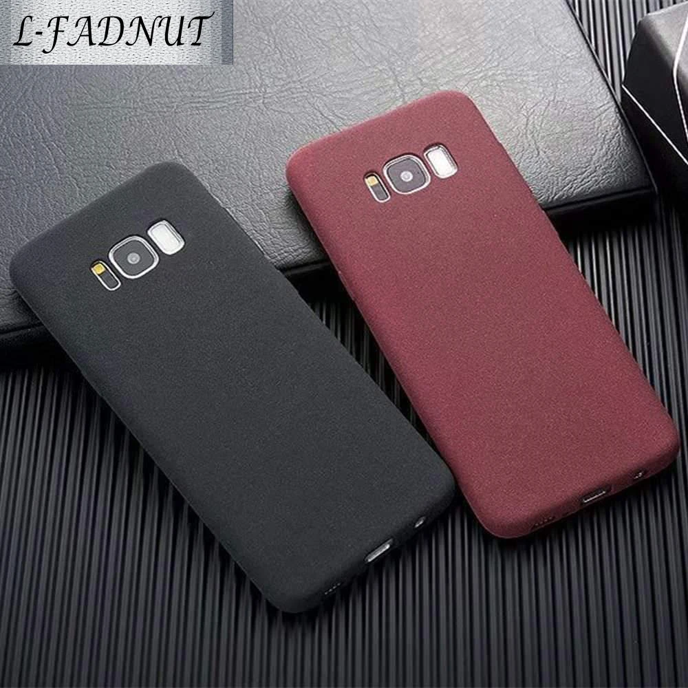 

L-FADNUT Business Matte Soft Case For Samsung Galaxy S8 S9 S10 Plus Vintage TPU Bumper Cover For Samsung S6 S7 edge Note 8 9 A J