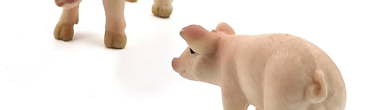 Simulation Baby Elephant Pig Mouse Hippo Chimpanzee Polar bear Rhinoceros cattle leopard Chinchilla cow animal figures model toy