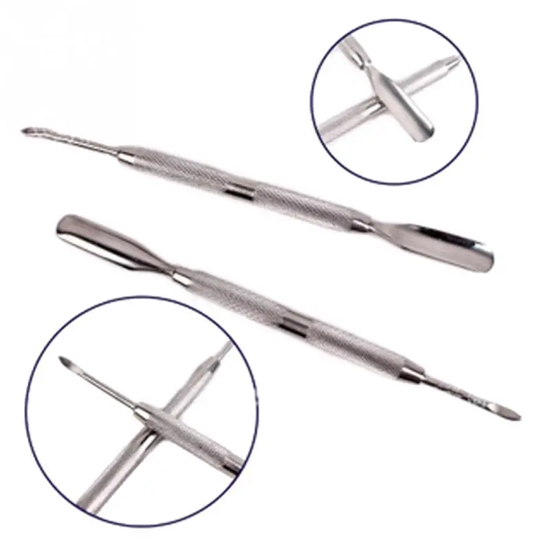 

Nail Pusher Manicure Trimmer Cuticle Remover Metal Cuticle Trimmer nail cuticle pusher Stainless Steel Cuticle Pusher #45