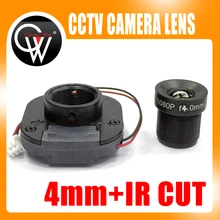 4mm 1080P IR LENS + IR CUT Equipment M12 for Full AHD IP Camera HD CCTV Camera MTV Mount