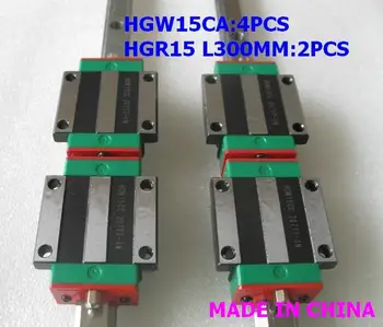 

China make quality linear guide(2pcs HGR15 L300mm+4pcs HGW15CA)
