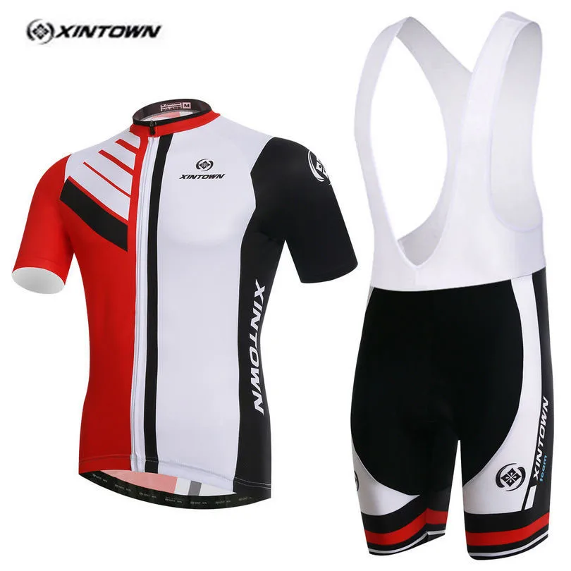 red white bib shorts