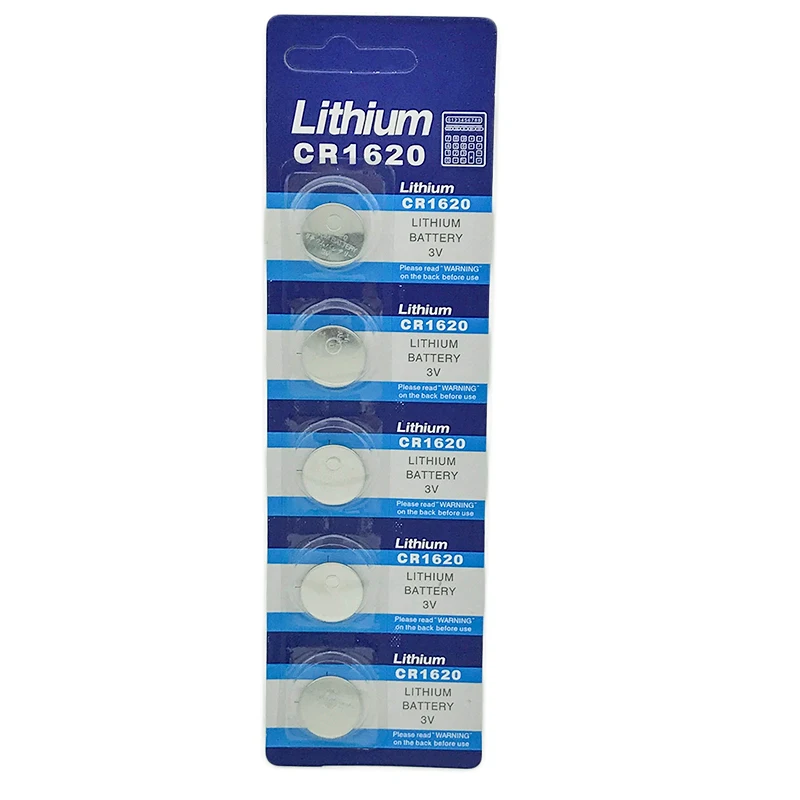 10 ⑤ упак. 2 карты CR1620 кнопочные батареи ECR1620 DL1620 5009LC ячейка монета литиевая