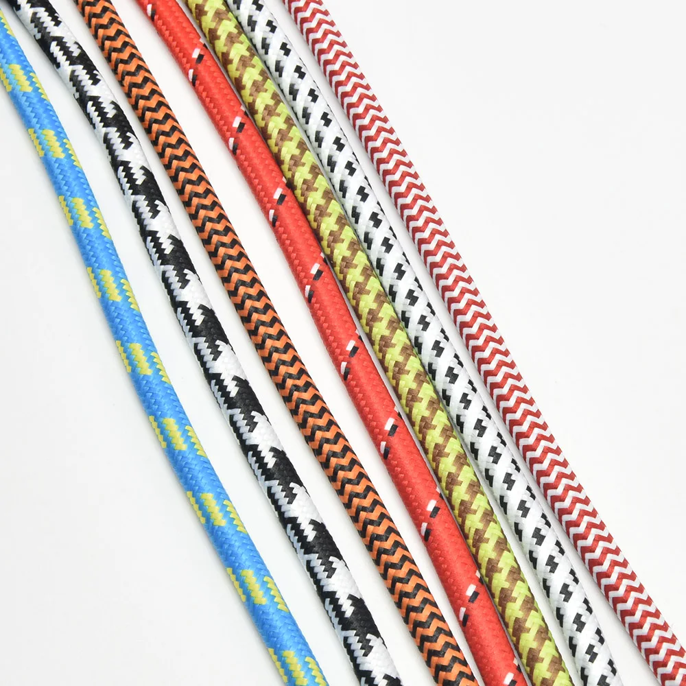 2*0,75 мм Эдисон текстильный кабель, тканевый провод для люстры кулон провода ламп Плетеный тканевый Электрический кабель винтажный шнур лампы 5 метров