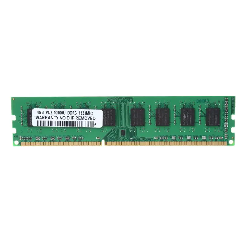 

4GB DDR3 PC3-10600U 1333MHz 240 Pin CL9 DIMM Desktop RAM Only For AMD Memory