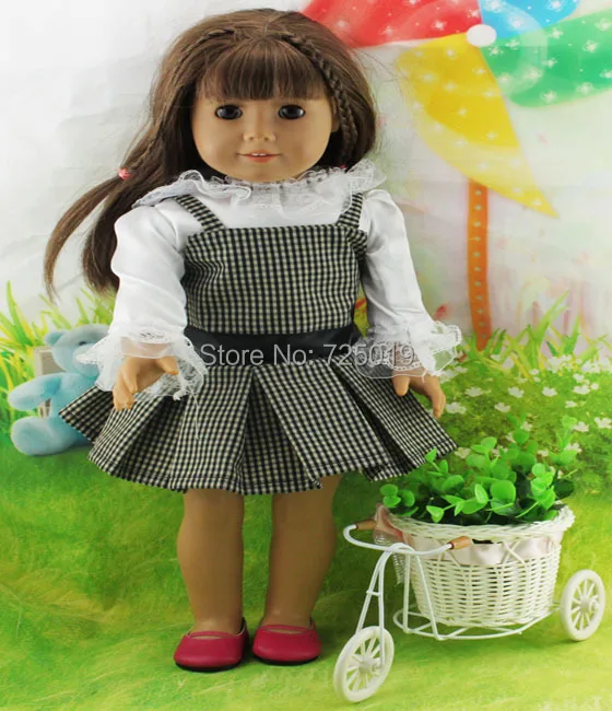 Free shipping hot 2014 new style Popular 18 American girl doll clothes dress b24