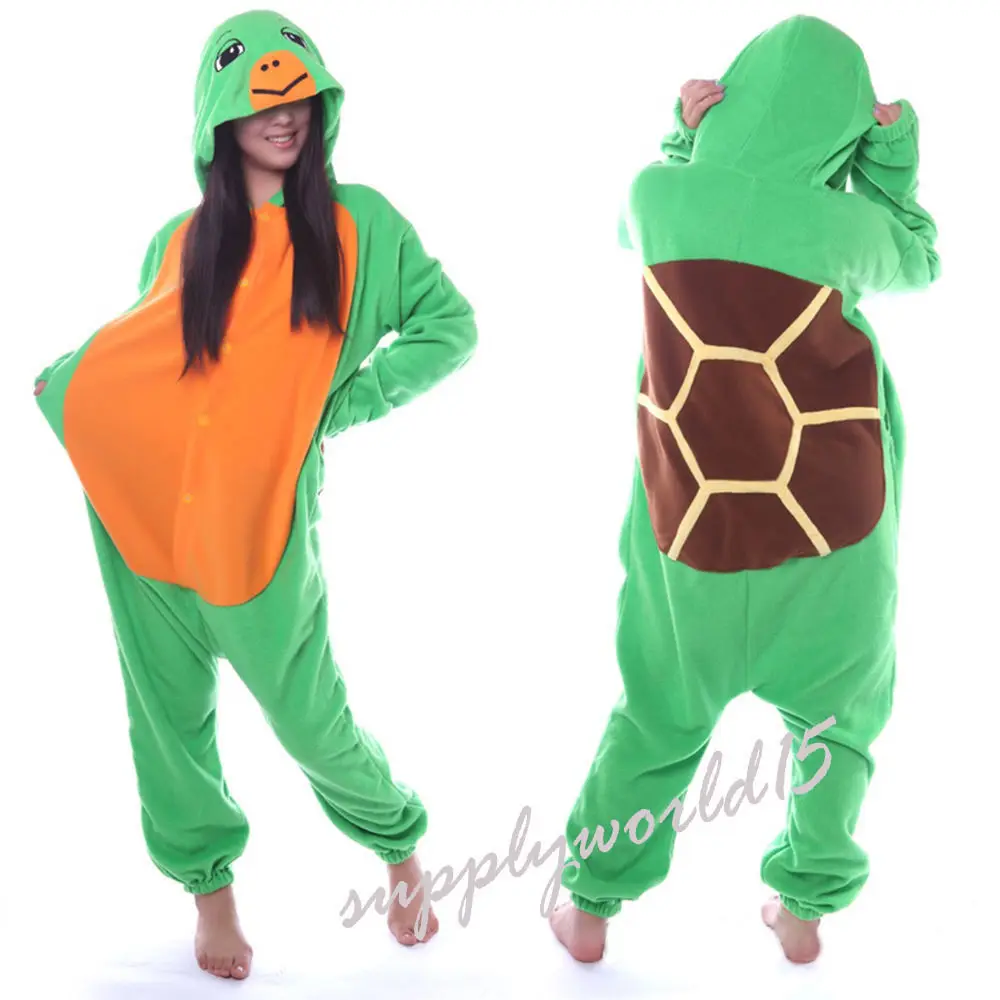 

Unisex Adult Turtle Onesie tortoise Pajamas Anime Costume Dress Robe