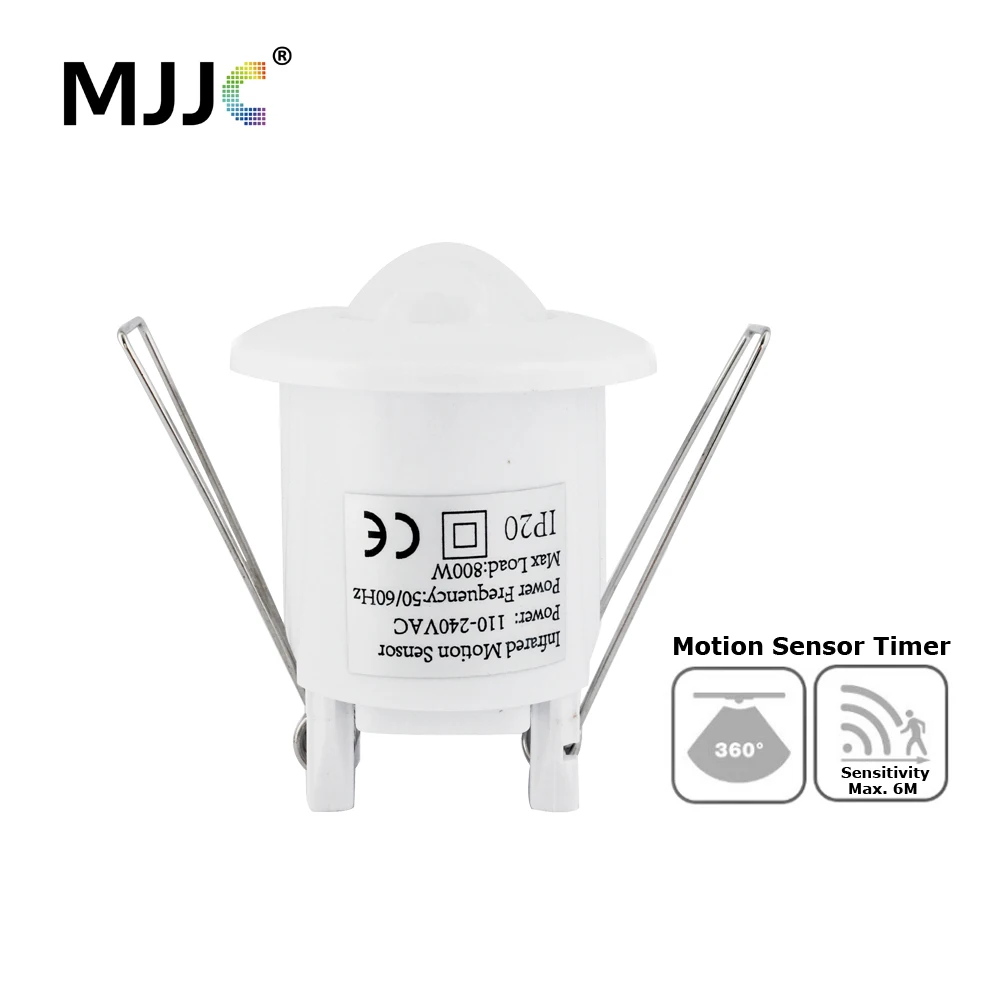 Sensor de Movimento Infravermelho 220v 110v dc 12v Pir Interruptor de Sensor 360 Graus Teto Lâmpada Infravermelha Interruptor de Luz