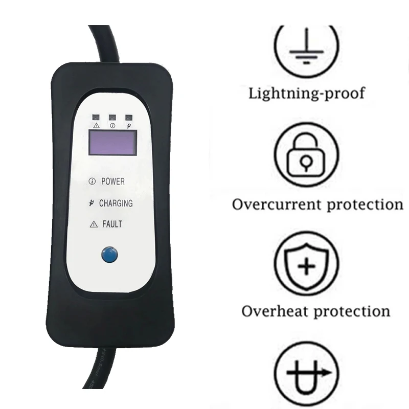зарядная станция для электромобиля Кабель EV type 2 evse kit level UK plug 5 Meter зарядное