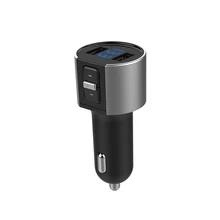 Marsnaska Bluetooth Handsfree Kit Car FM Transmitter Modulator Dual USB Charging Voltage Detection U Disk Music