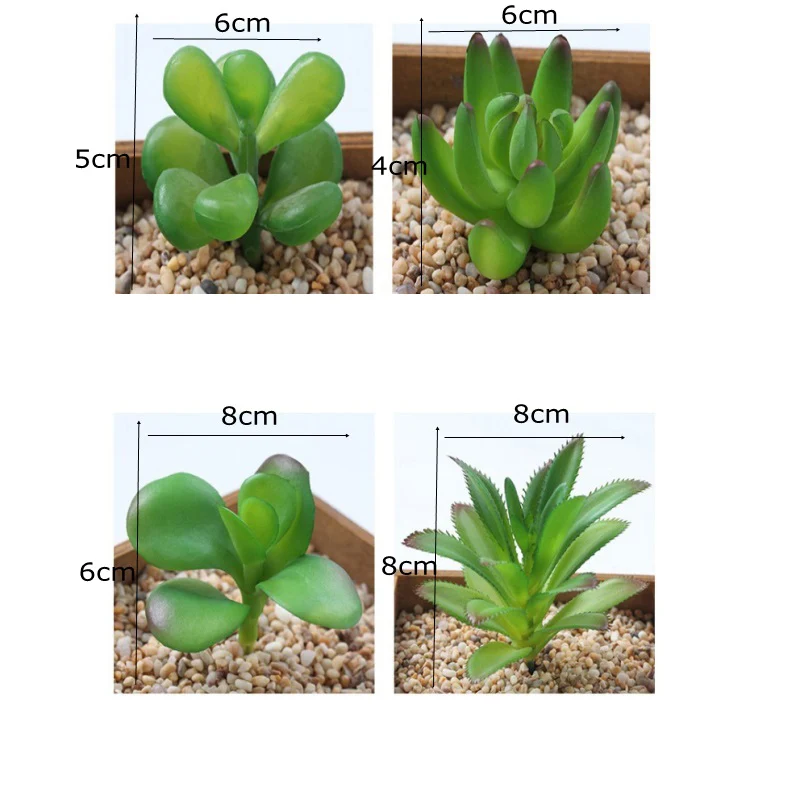 1 шт. мини суккулентные растения пальмовые бонсай местный пейзаж искусственные мясистые кактусы растения декоративные цветы для украшения стола
