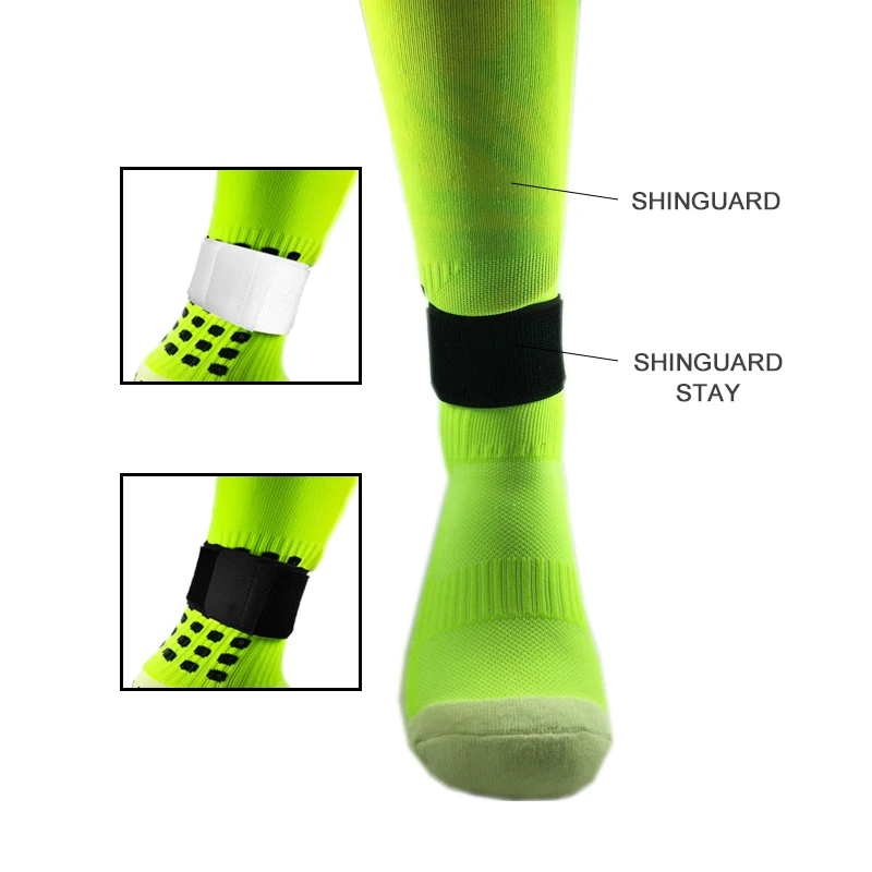 Soccer Shin Guard Stay Fixed Bandage Tape Shin Pads Adjustable Sports