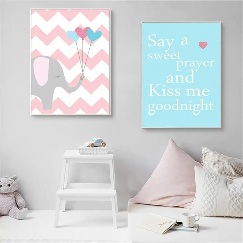 Canvas-Wall-Art-Decor-Poster-Nursery-Print-Elephant-Cartoon-Painting-Nordic-Kids-Decoration-Pictures-Baby-Girls (2)