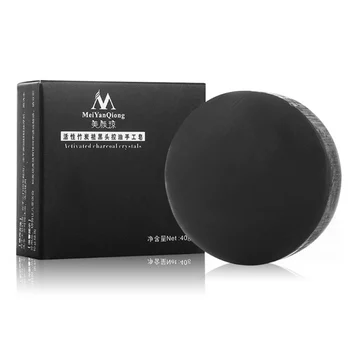 

bamboo charcoal handmade soap skin whitening soap blackhead remover acne treatment face wash hair care bath skin care