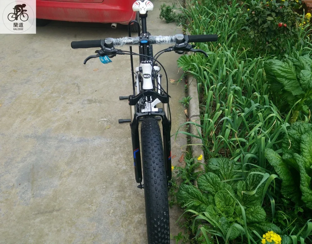 Sale Kalosse M4000 26*4.0 tires  Snow mountain bicycle  27 Speed    folding Beach  bike  Hydraulic  brakes 26er 0