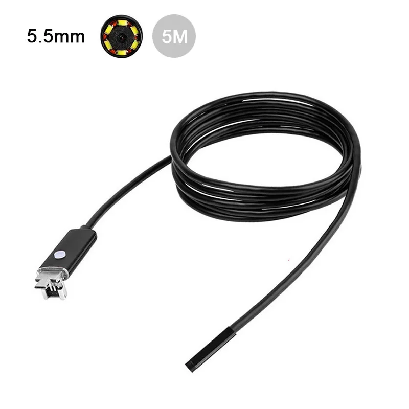 

Car Endoscope 6LED 5.5mm HD Motorcycle Inspect Camera 5M IP67 for OTG Android WinOS