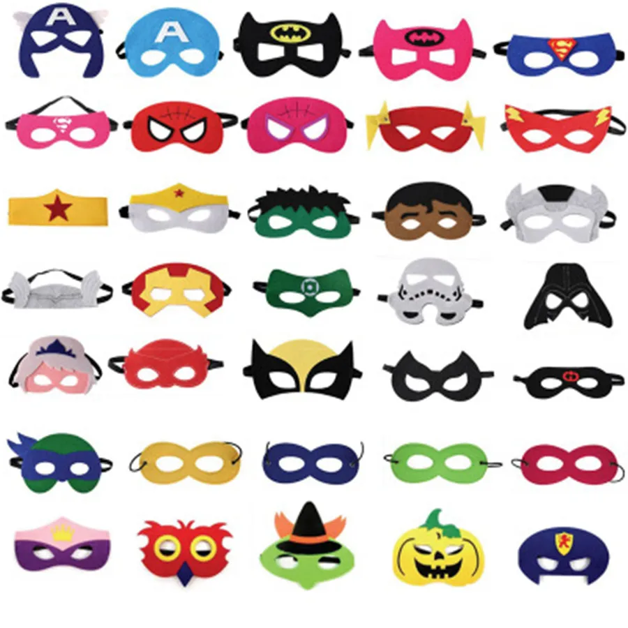 

2019New Christmas Gifts Halloween Dress-Up Party Children Cosplay Accessories Soft Felt Birthday Party Masks