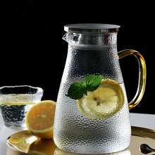 Стеклянный кувшин для холодного чайника, бутылка для холодной воды, молоток для снега, высокая термостойкость, нагреваемый 1Л 1.5л 1.8л 2л 2.5л