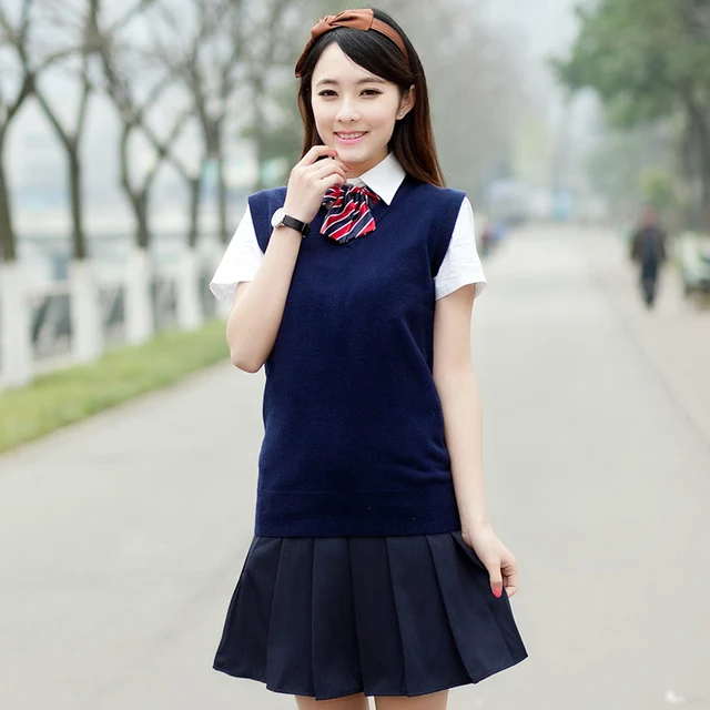 S XL Spring Girl Fashion School wear Autumn high school uniform set ...