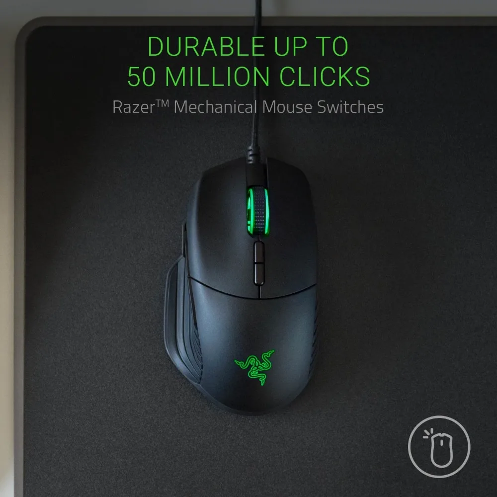 Игровая мышь razer Basilisk 16000 dpi 5G оптический сенсор Chroma RGB FPS настраиваемая колесо
