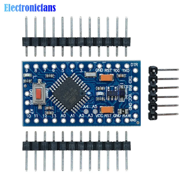 Плата Pro Mini Atmega328 3 В 8 МГц 10 шт. модуль для Arduino Atmega328P с контактами замена Atmega128|pro mini