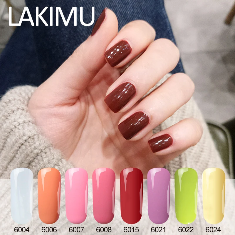 

Lakimu One Step 3 In 1 UV Gel Nail Polish Semi Permanent 7ml Gel Lacquer Soak Off Nails Art Gel Varnish No Need Top Base Coat