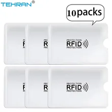 10 шт Анти-сканирование карты рукава Анти-кража RFID карта протектор идентичность анти-сканирование карты рукав портативный банк держатель для карт