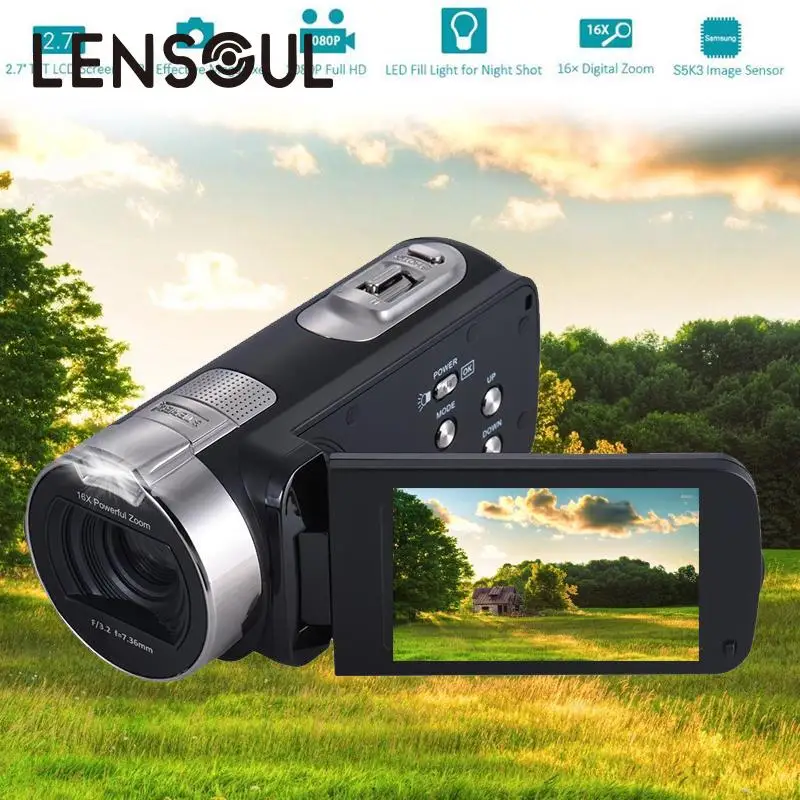 lensoul Portable 2.7 Inch HDV 312P Digital Video Camera Camcorders DV