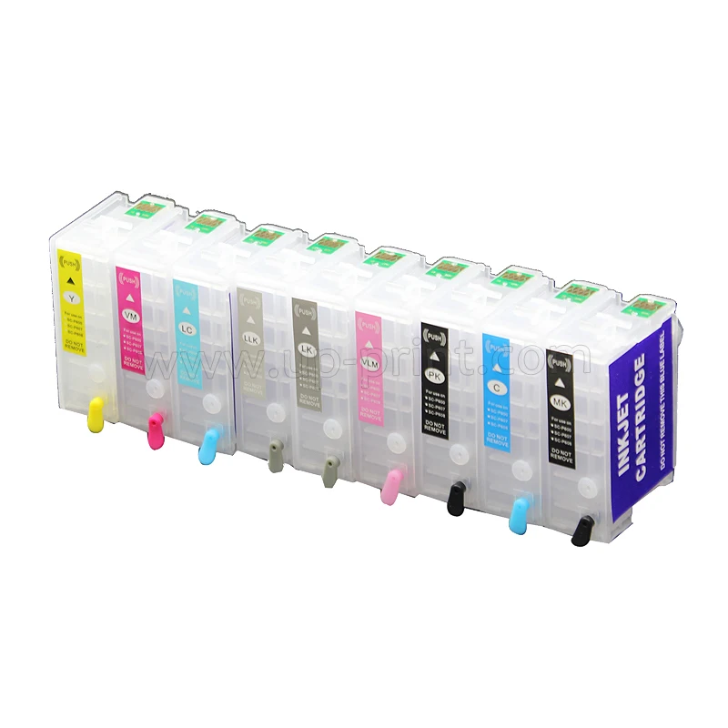 9 Color New Surecolor P600 Refillable Ink Cartridge With Arc Chip For Epson For Epson Surecolor Sc-p600 Ink Cartridges -