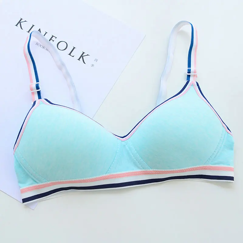 

1pc Training Small Bra For Teenage Girls Child First Sport Puberty Girl Underwear Teen School Fitness Bra 12-18 Youth Breast Bra