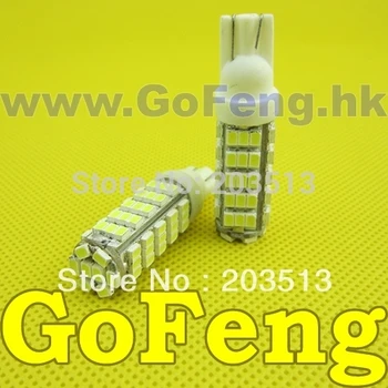 

(20pcs/Lot)T10 68 led SMD white 12V Car led light bulbs W5W/194 68SMD 3020 lamp,high bright,same color Free shipping