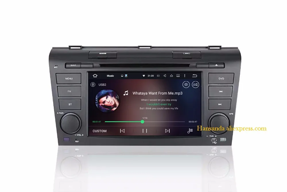 Sale 2G+16G 7"in dash 2 din Android 6.0 Car DVD For OLD MAZDA 3 2006-2010 With 3G 4G WIFI Host Radio GPS RDS Buetooth 1080P Free Maps 6