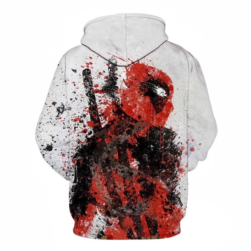2019 New 3D Print Marvel Superhero Deadpool 2 Hoodie Men Women Casual Hoodies Streetwear Hooded Sweatshirt Fashion Funny Clothes