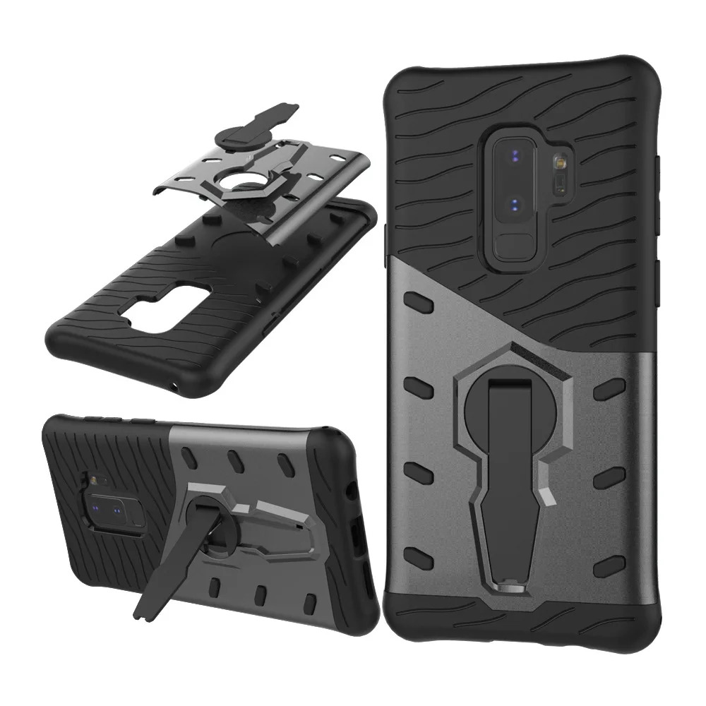 

Luxury Armor Cover For Samsung Galaxy Note 9 Note 8 5 Stand Holder Shockproof Case For Samsung S9 S8 Plus S7 S6 Edge Back Cover