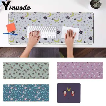 

Yinuoda Anime moon cat Rubber PC Computer Gaming mousepad Size for 400*900cm desk laptop Rubber Mouse Mat for dota 2 LOL CS
