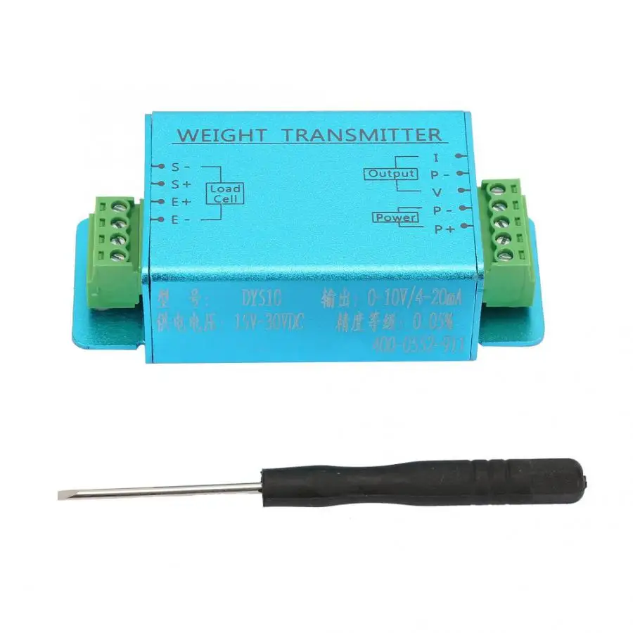 DY510 4-20mA тензодатчик преобразователь датчика взвешивания передатчик усилитель сигнала 15~ 30VDC ячеечный передатчик нагрузки