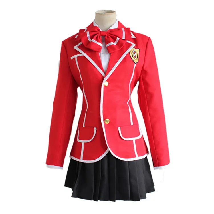 

Guilty Crown Unisex Tsukishima Yuzuriha Inori Ouma shu Cosplay Costume school dress uniforms suit(top+skirt/pats+shirt+tie)