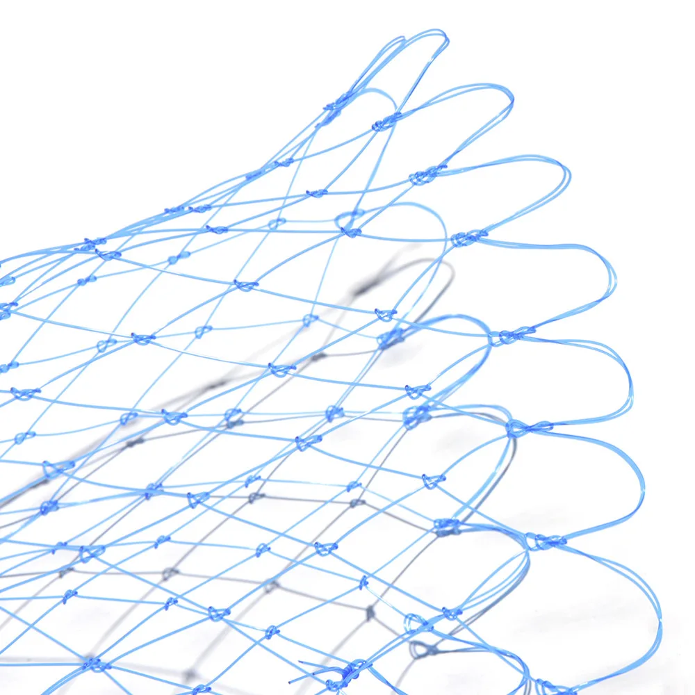 Новая ромбовидная сеть Глубина отверстия Складная посадка на нейлон Dip Net 3 размера складные рыболовные инструменты нейлоновая рыболовная сеть