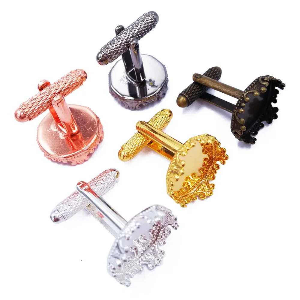 Wholesale Cufflinks Blank Cufflink Tray French Cufflinks with 15mm