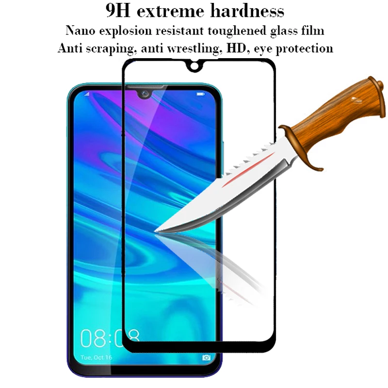 Full-Cover-Protective-Glass-For-Huawei-Y6-Y9-P-Smart-2019-Glass-For-P-Smart-Plus