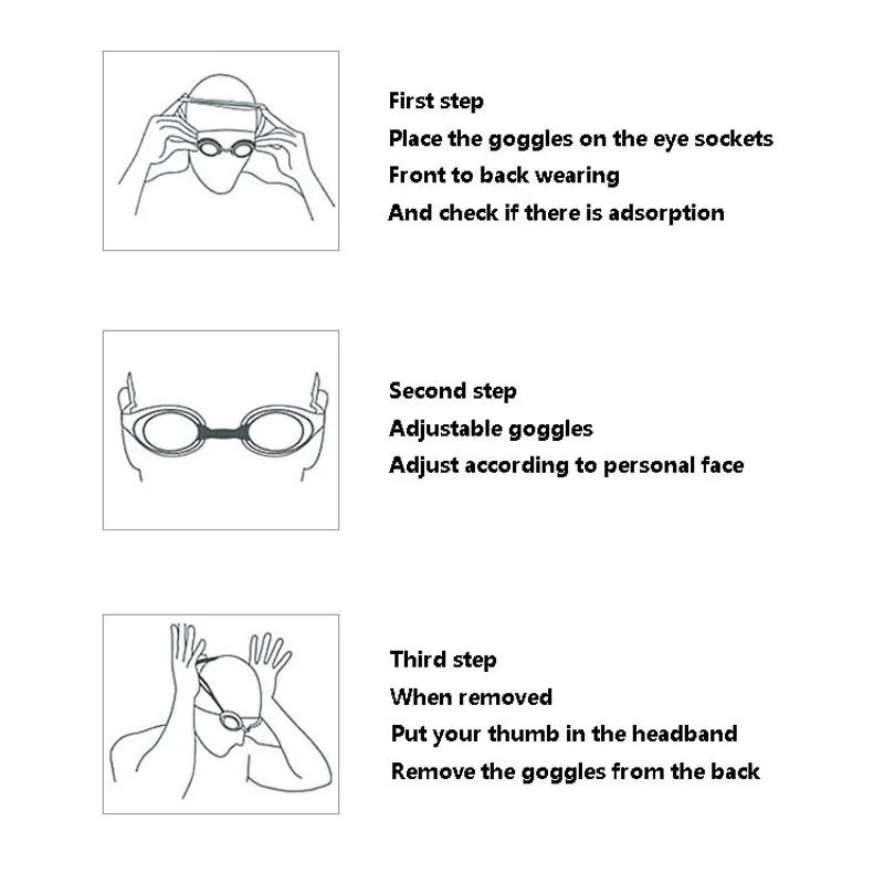 Swimming Goggles with Earplug Anti Fog Triathlon Swim Goggles UV Protection Swim Equipment 6