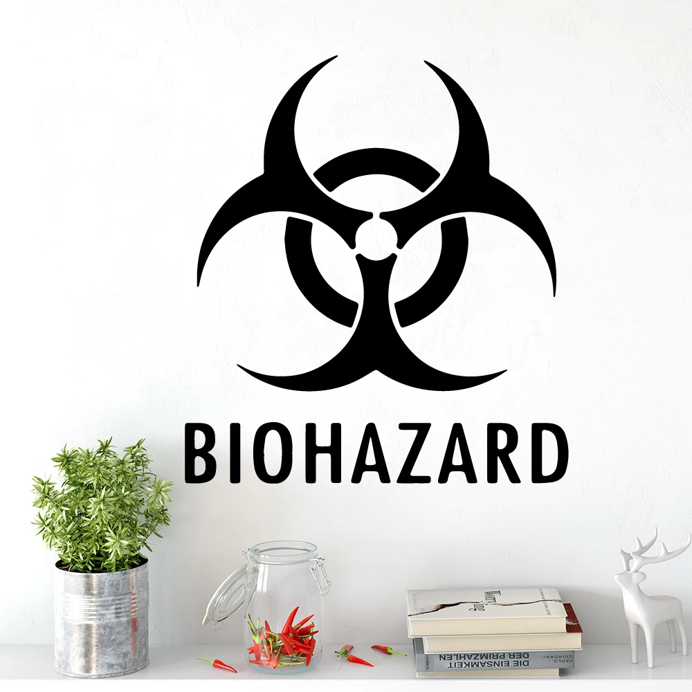 

New Design biohazard Home Decoration Wall Stickers For Living Room Decor Bedroom Creative Mural Decorative Vinyl stickers muraux