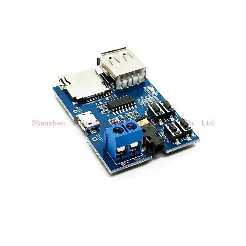 MP3 формат аудио плеер U диск TF карта усилитель декодер плата модуль|module board|module mp3