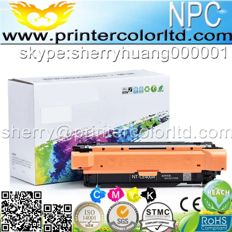 400X 403) print top premium toner cartridge for HP CE400X CE400A CE401A ...