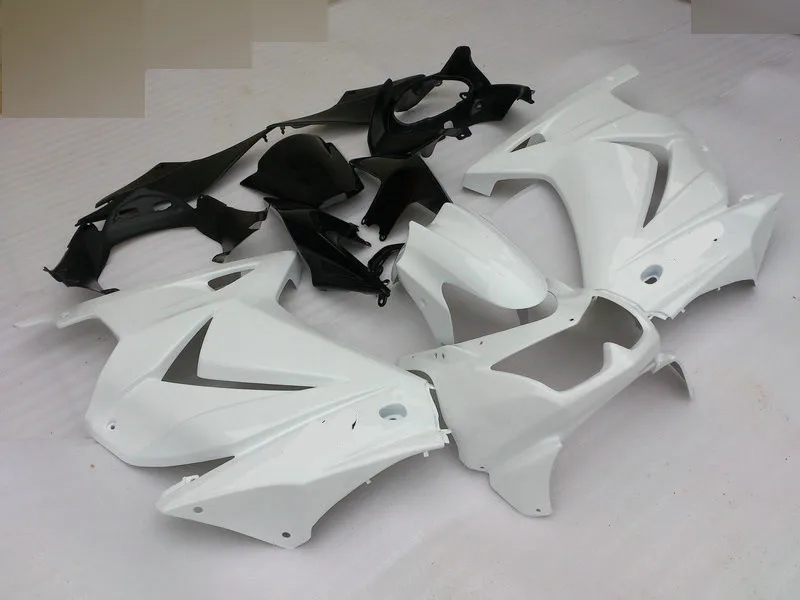 Комплект обтекателей под давлением для KAWASAKI Ninja ZX250R 08 09 10 12 EX250 ZX 250R 2008 2010 2012 Белый